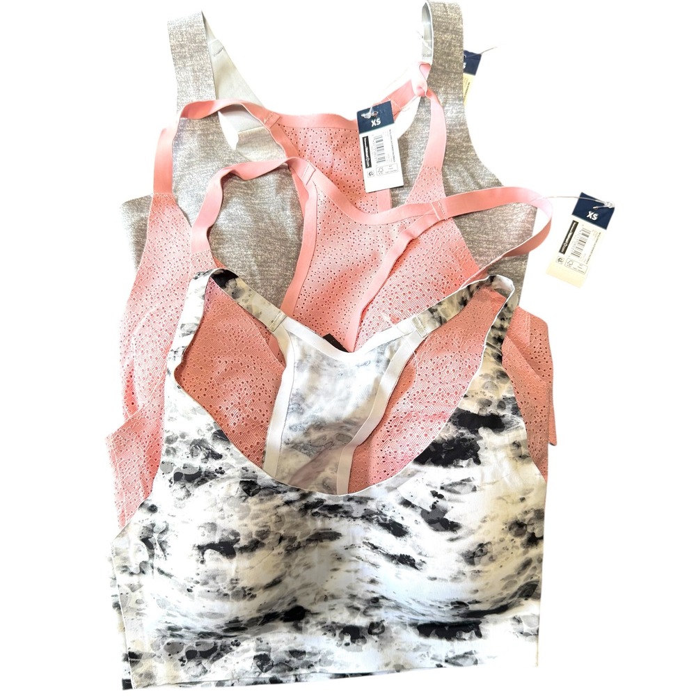 No Boundaries 1 Bralette 3 Racerback Removable Pads Soft Bra XS 32A 32B 34A
